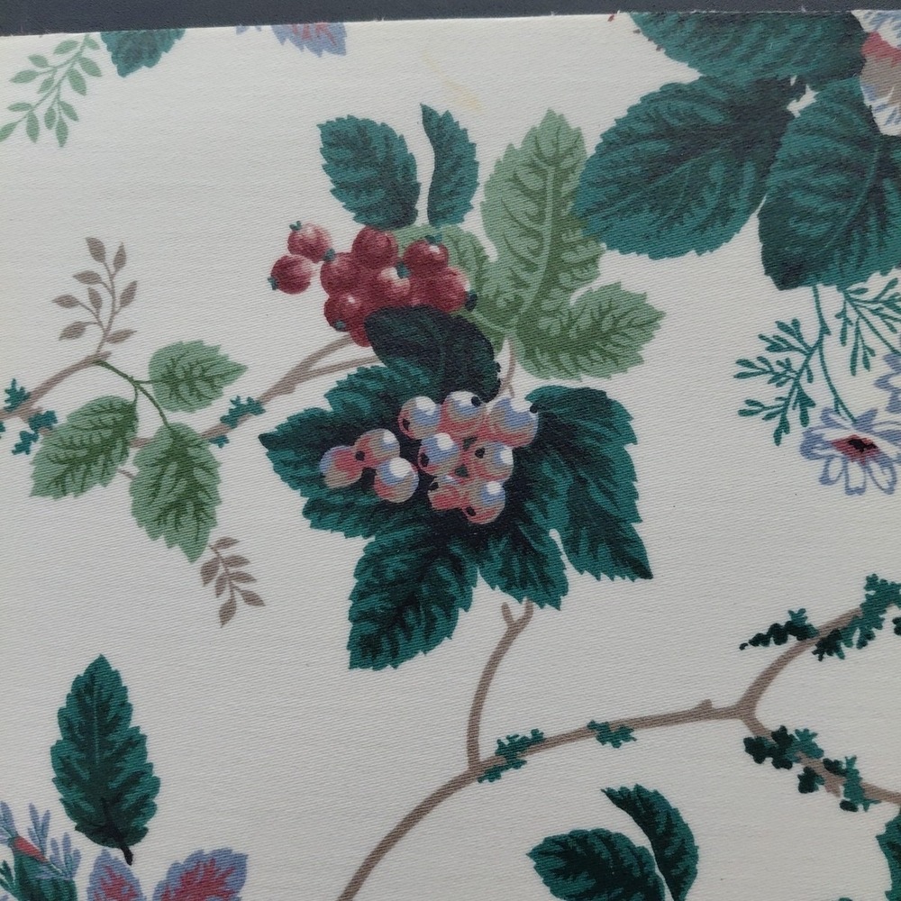 6 VTG Placemats Vinyl Cabbage Rose Grapevine Teatime Cottagecore Girly Homestead - Picture 13 of 16